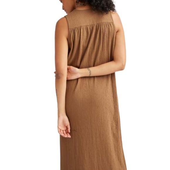NWT Richer Poorer Vacation Dress Morning Roast Tan Cloudweave Cotton Size XL NEW - Picture 8 of 14